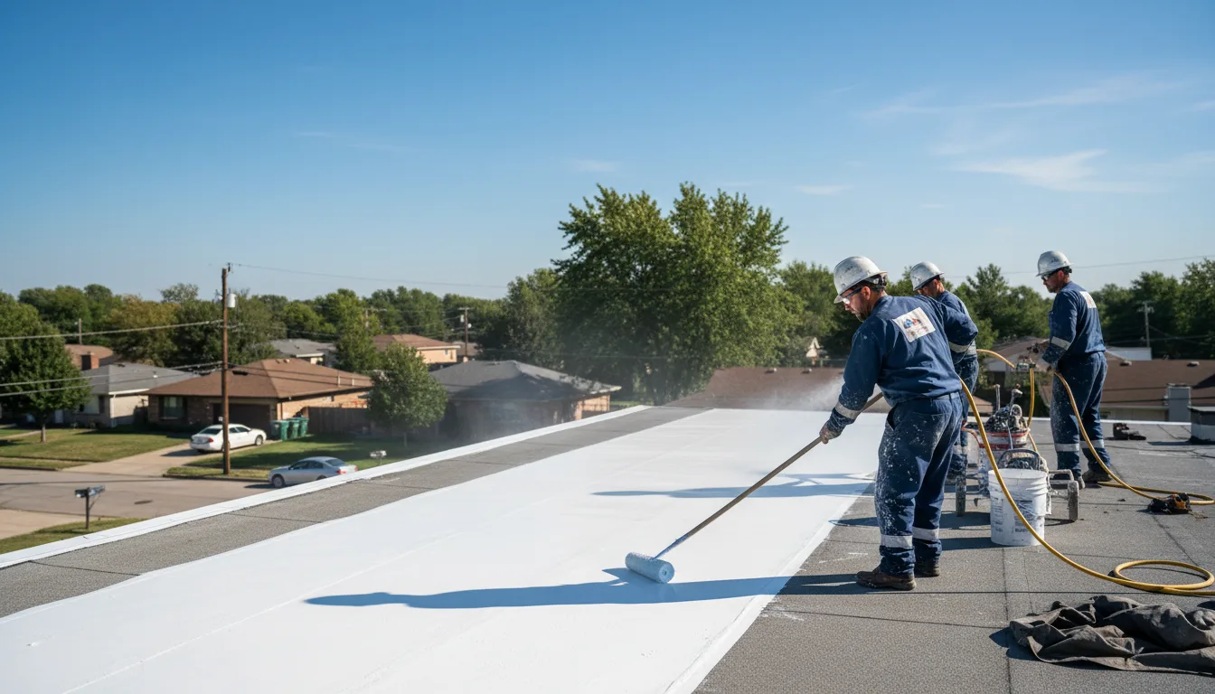 Commercial roof coating in Reedsville, WV near me
